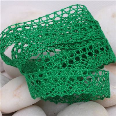 Morlaix Cotton Lace - Emerald